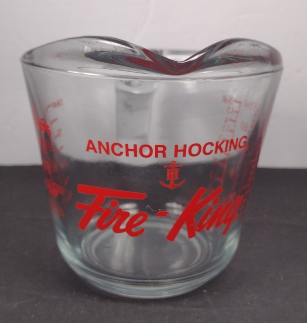 Vintage FIRE KING 2-Cup Measuring Cup Anchor Hocking 16 OZ